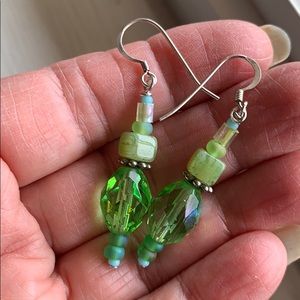 Bright Green Earrings